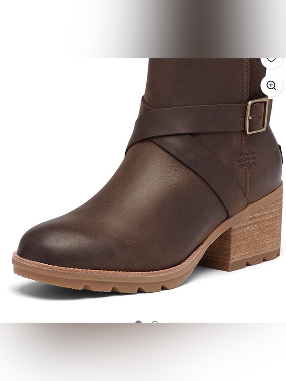 🤎 Sorel Cate Zip Leather & Suede Ankle Booties – Women’s Size 8.5 🤎🥾
